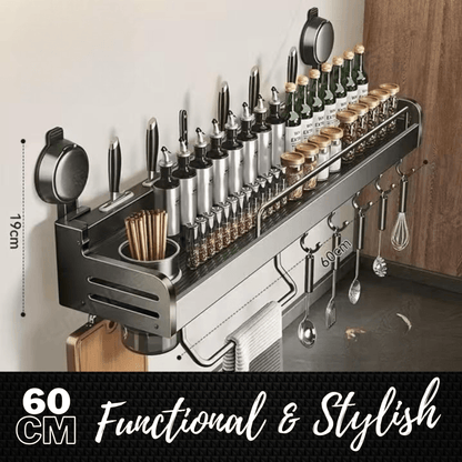 Wall Mounted Kitchen Storage Rack (60cm)(Single Cup) - DMC Wholesale