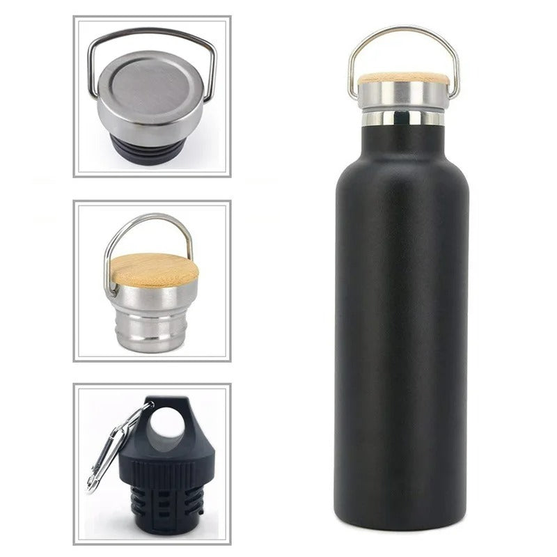 Vacuum Insulated Thermos Bottle With Carry Handle (500ml)