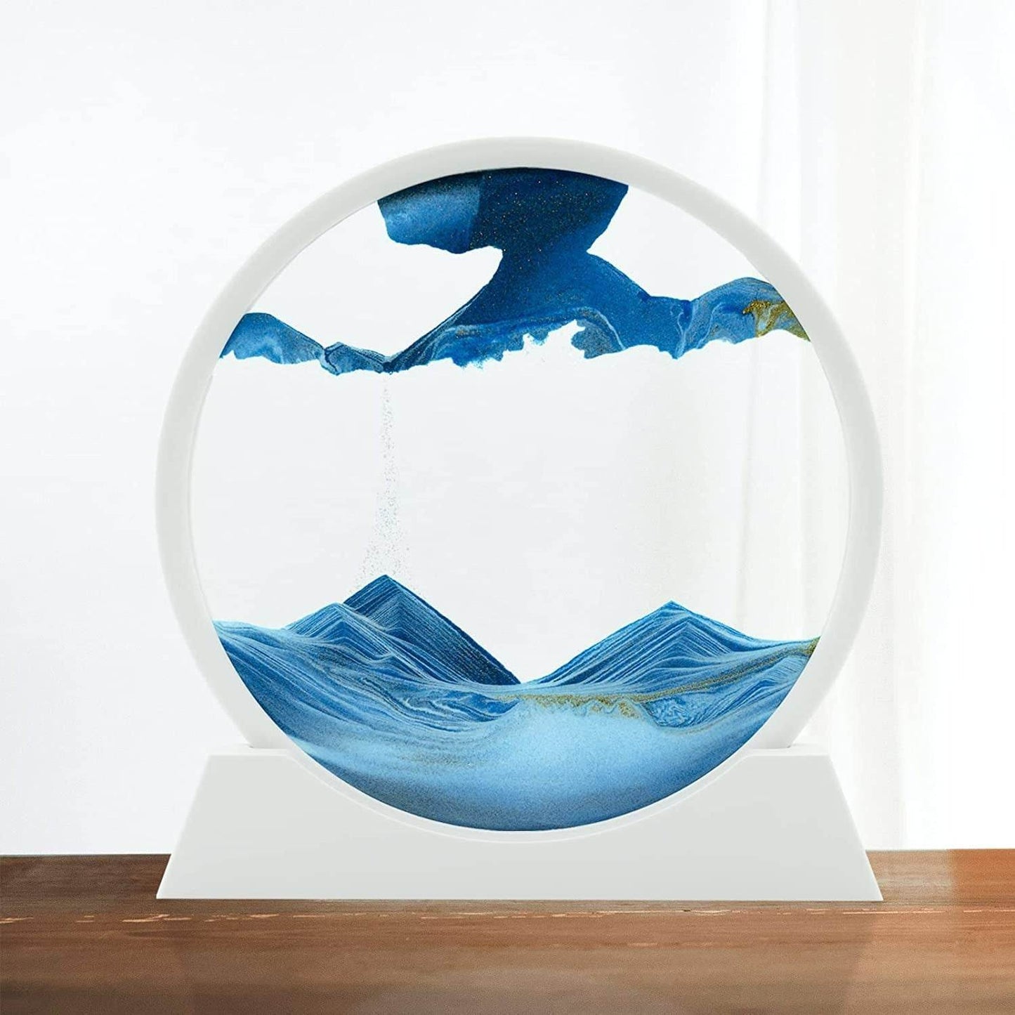 Moving Sand Art 3D Seascape Relaxing Display (Small)(17.5cn)