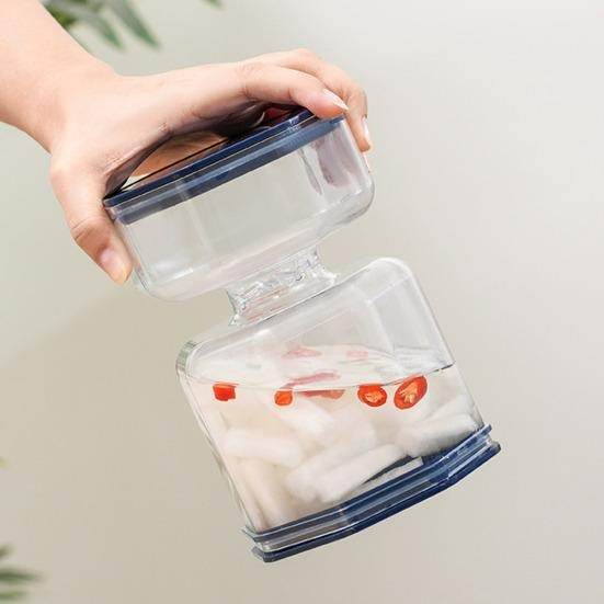 Pickle Jar With Flip Strainer