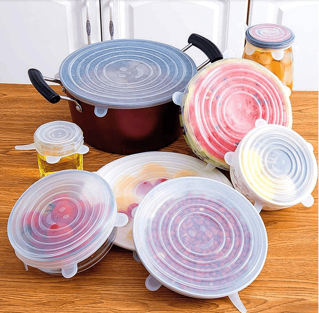 Reusable Stretch Silicone Lids (6 pcs)