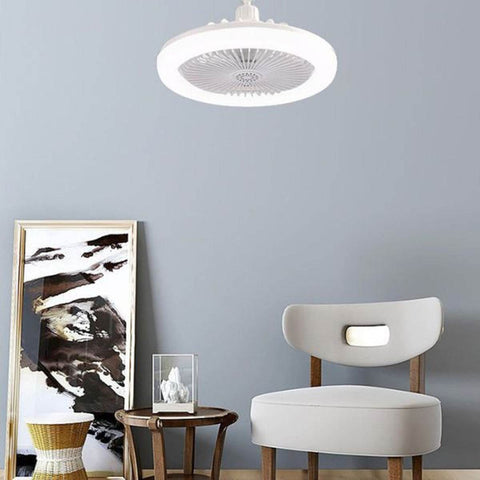 Enclosed Ceiling Fan With Light And Remote