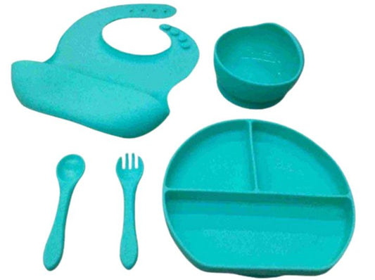 Baby Silicone Bib Set (5 pcs)