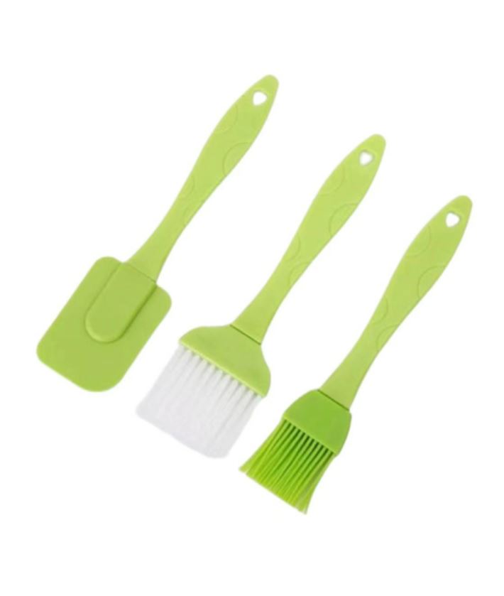 Spatula And Brush Pastry Utensil Set (3 pcs)