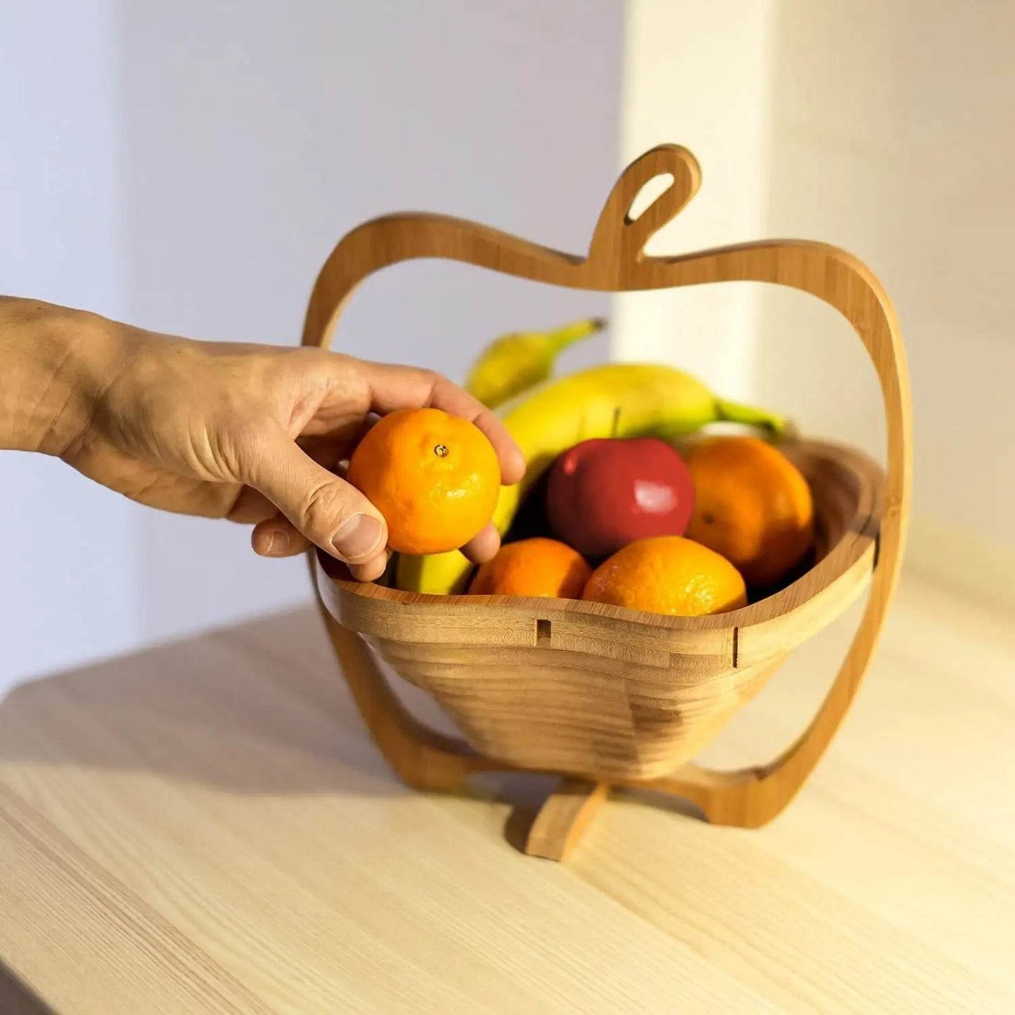 Collapsible Bamboo Fruit Basket