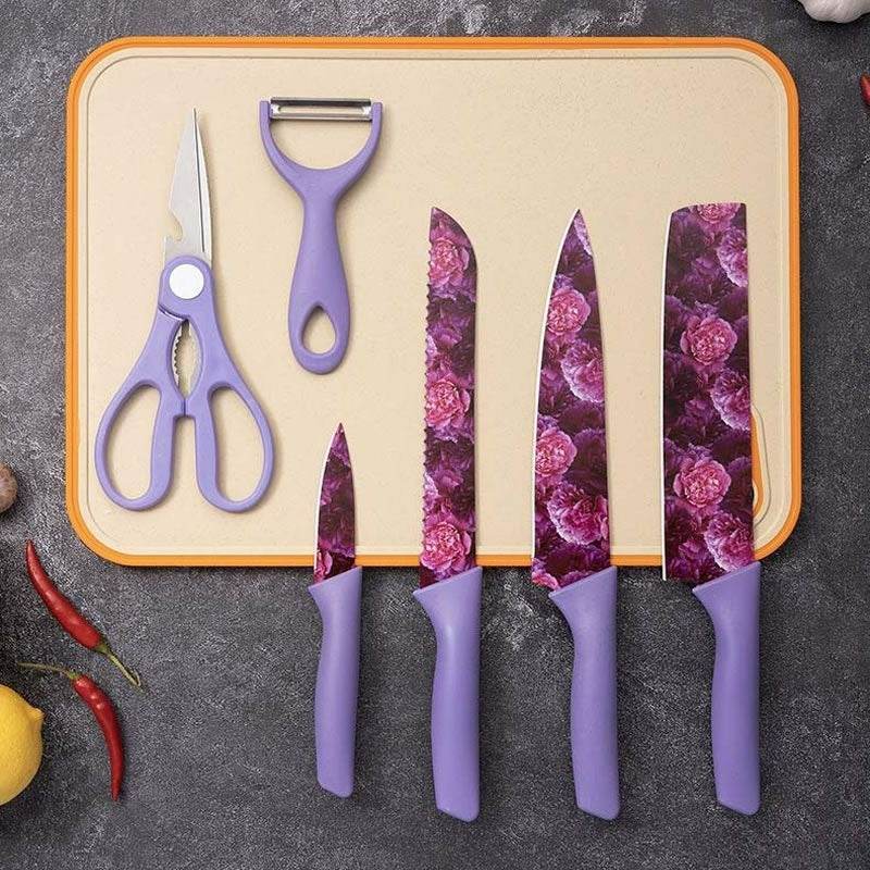 Stainless Steel Corrugated Knife Set (6 pcs)