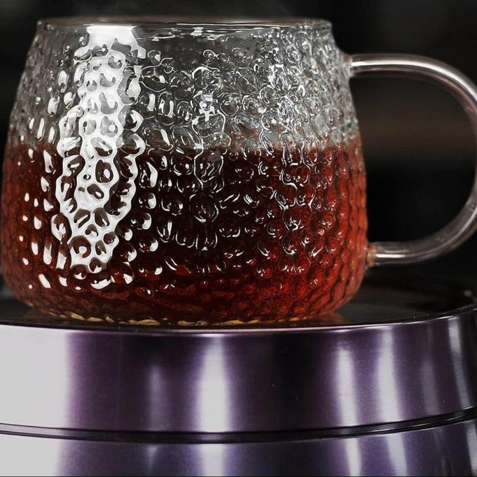 Hammered Glass Cup (400ml)(Each)