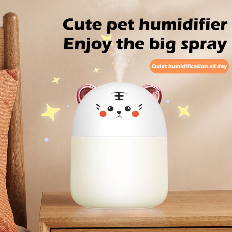 Portable USB Mini Humidifier (250ml)(Pink)