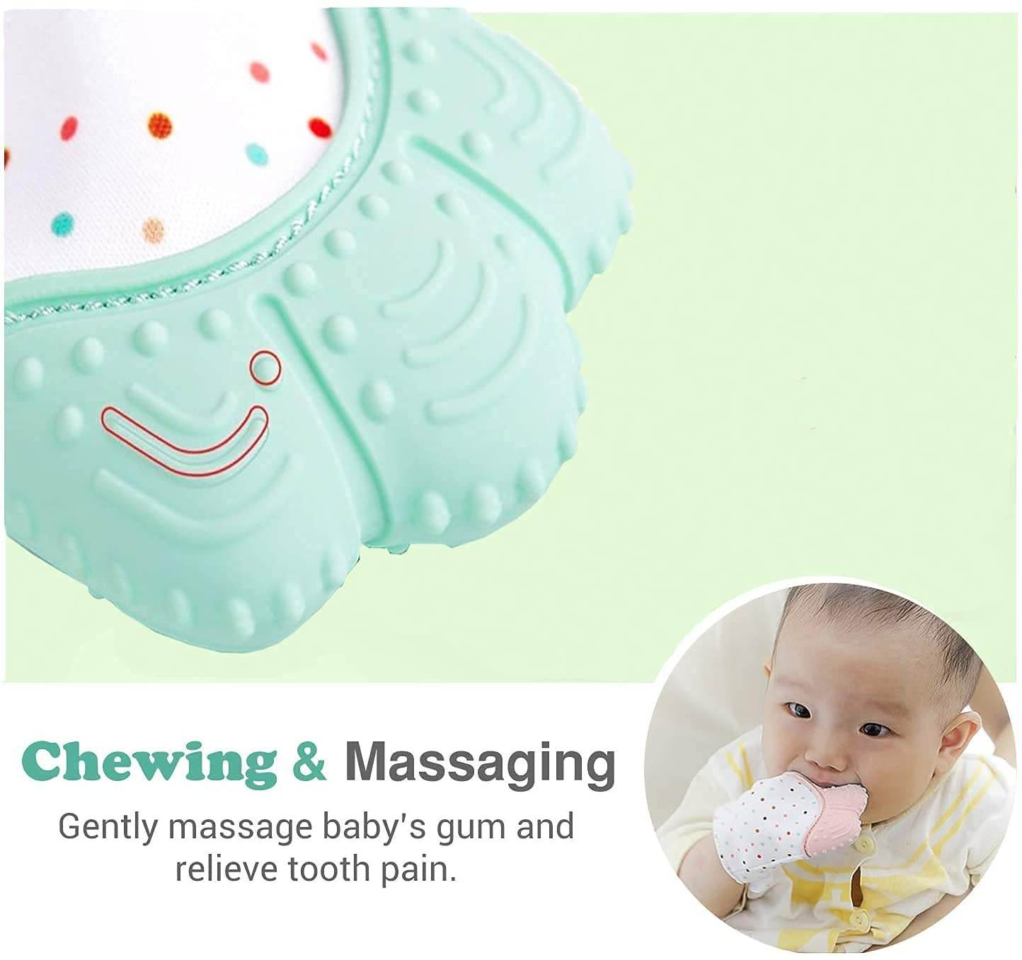 Gummy Glove Teething Mitten Bear Claw Design