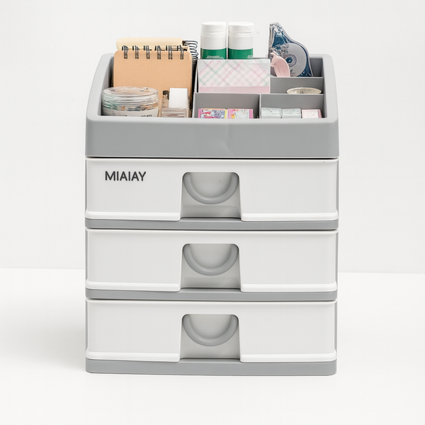 Handcrafting Multi-Drawer Organiser (3 Tier)(Grey)