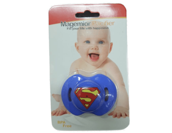Superhero Pacifier Baby Soother With Unique Shape