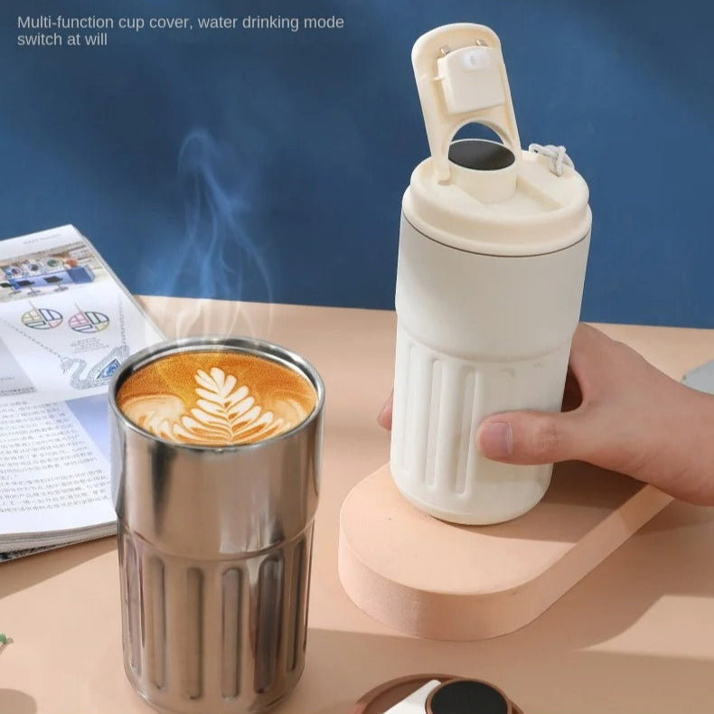 Smart Temperature Insulated Travel Coffee Mug (450ml)