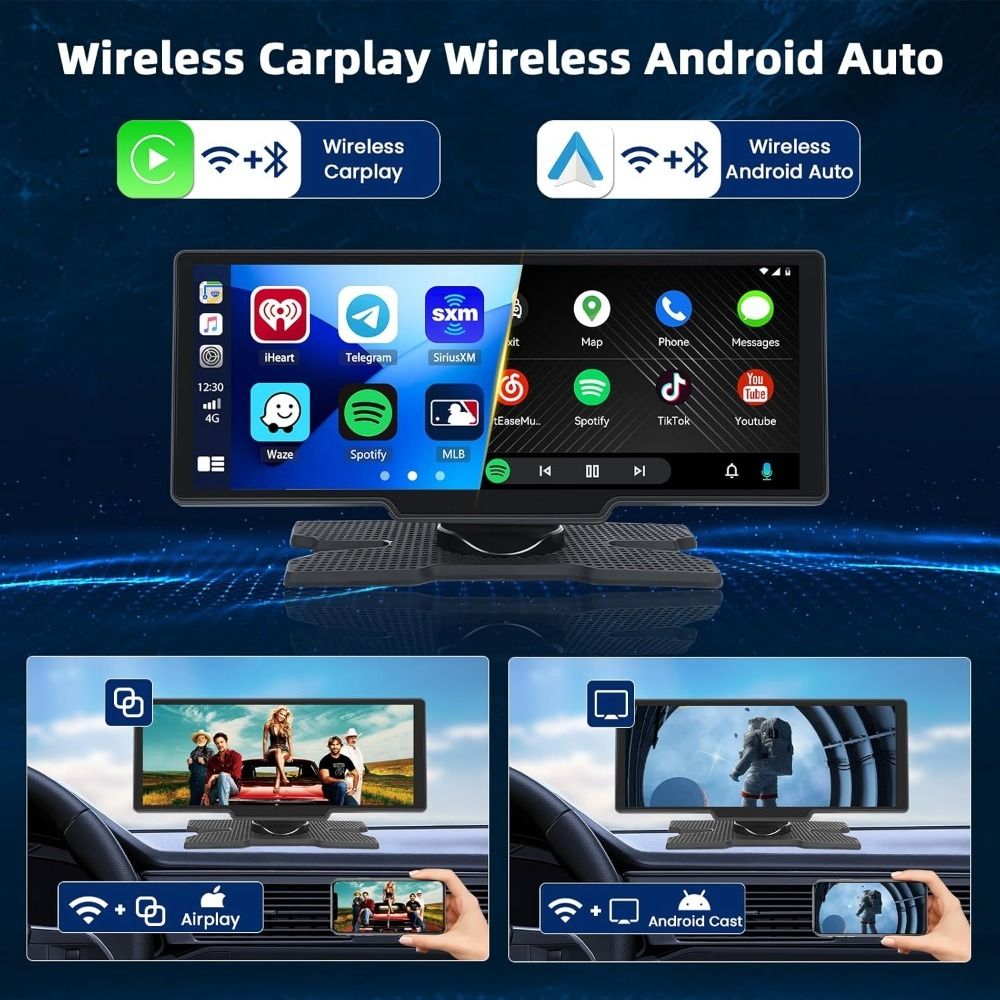 Portable Wireless Car Stereo (7 inch display)