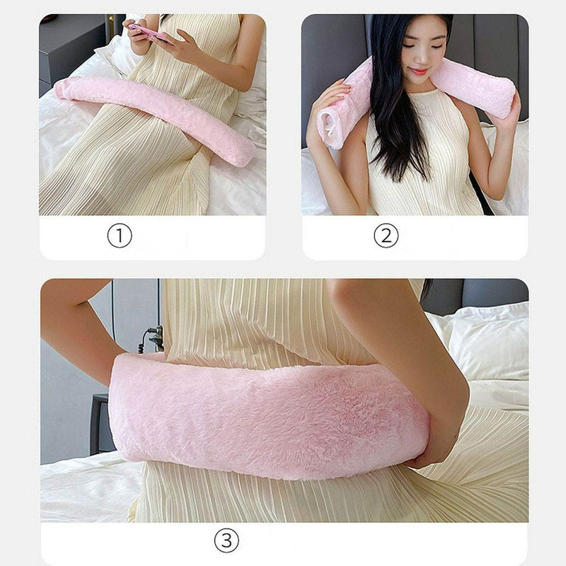 Extra Long Water Injection Hot Water Bottle (Pink)