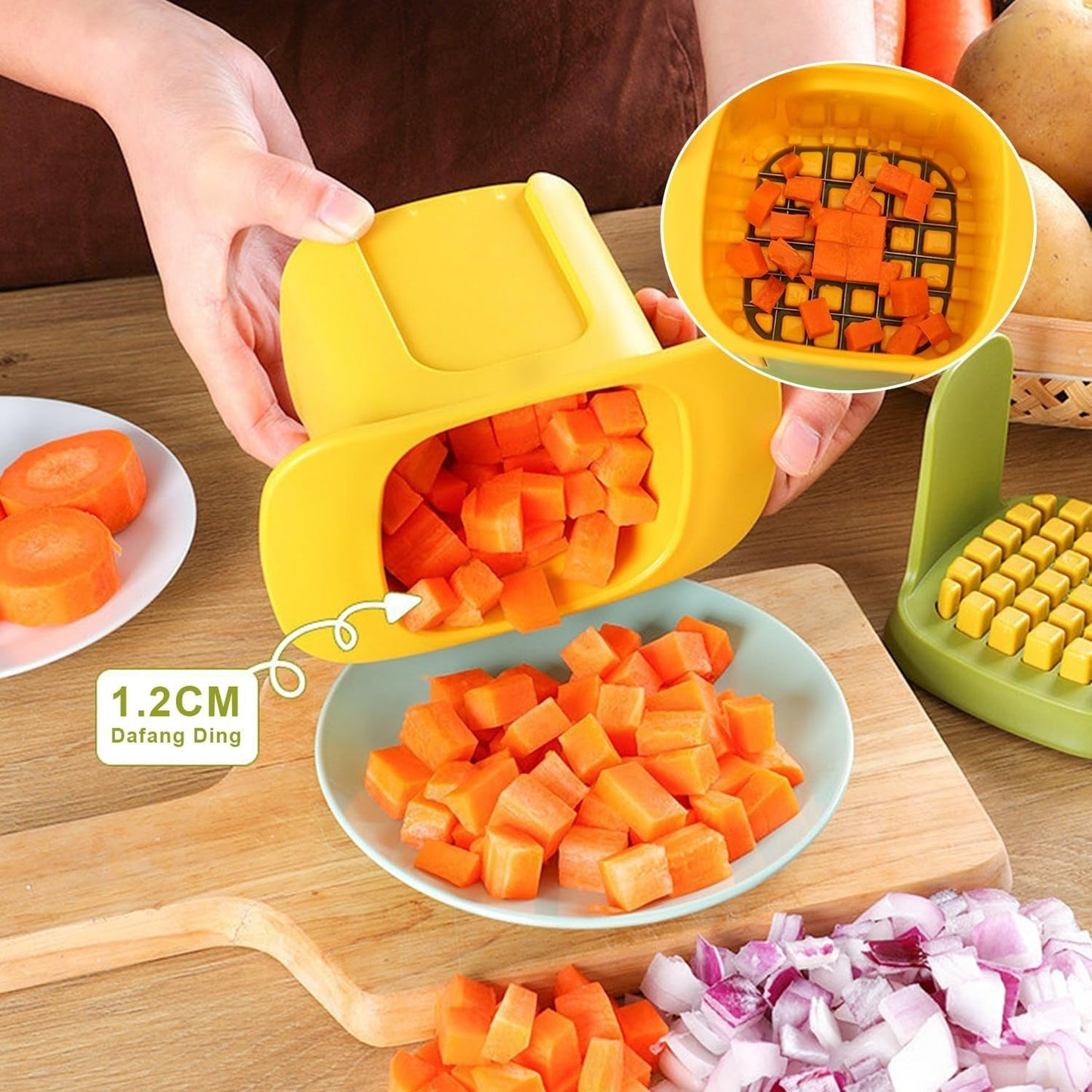 2in1 Quick Vegetable Chopper And Cutter