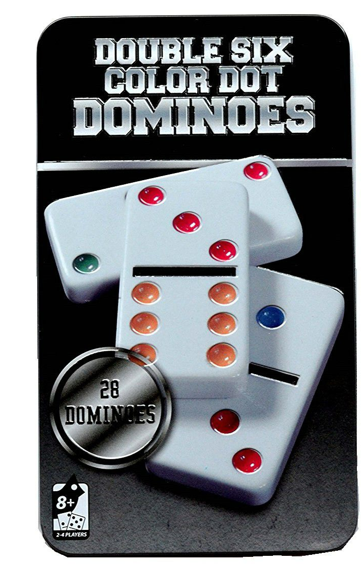 Professional Dominoes Set in Metal Tin