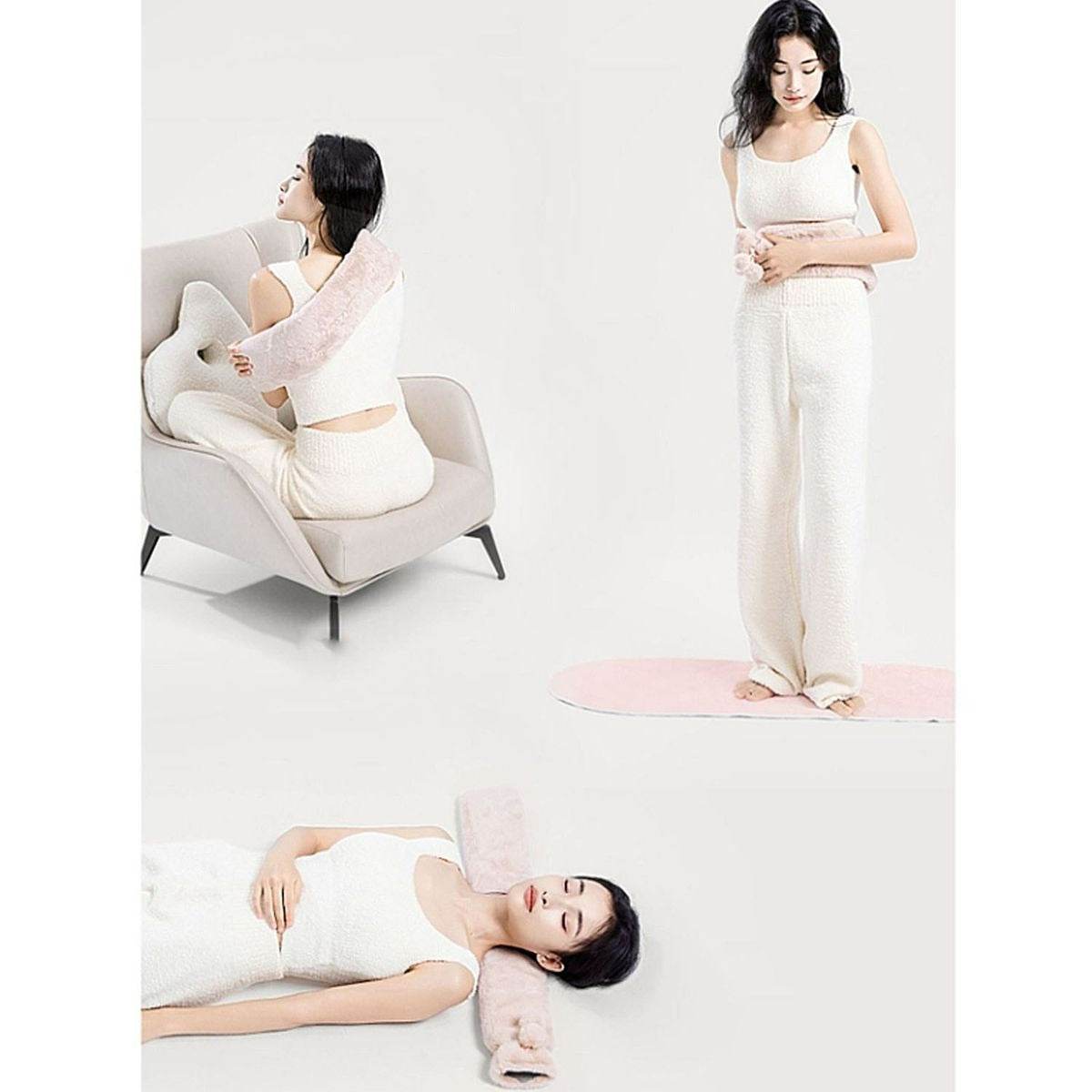 Extra Long Water Injection Hot Water Bottle (Pink)