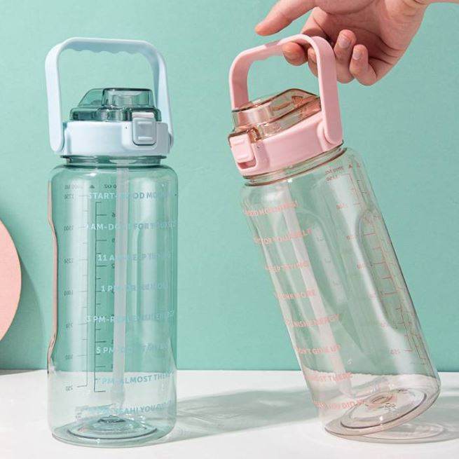 Combo: Clear Motivational Bottle (2 pcs)