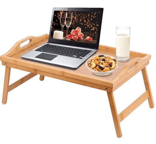 Bamboo Folding Table And Tray