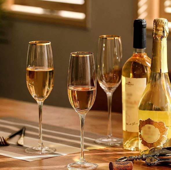 Champagne Glasses (Clear)(6 pcs)