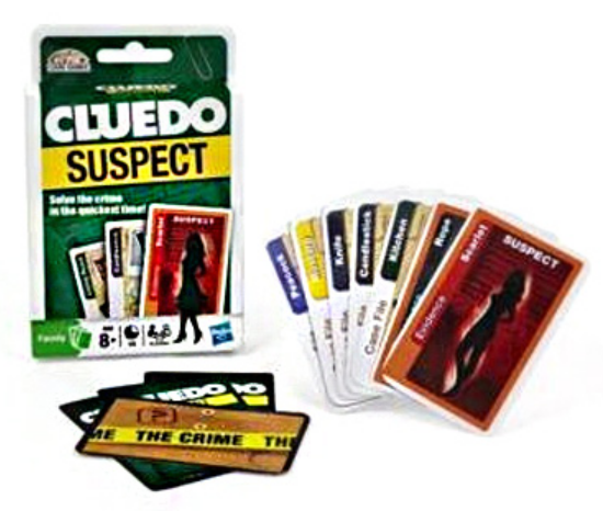 Cluedo Suspect Card Game