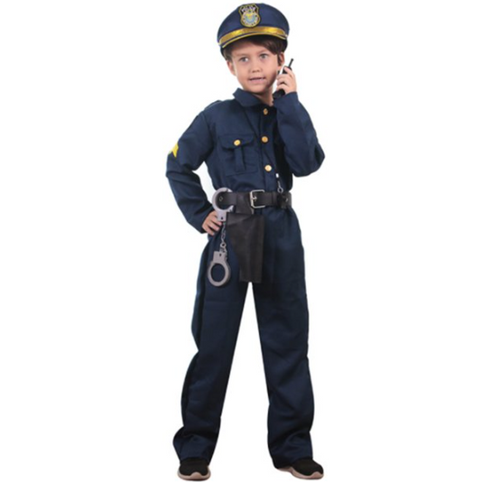 Police Men Costume For Children