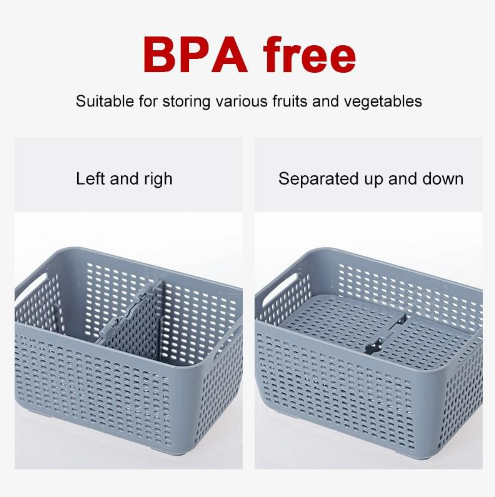 3in1 Fridge Organiser Storage Basket