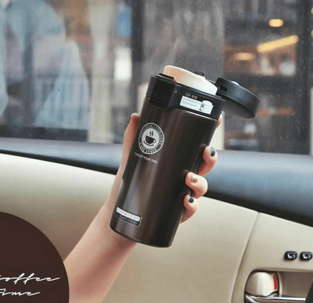 Double Wall Vacuum Insulated Travel Coffee Cup (380ml)