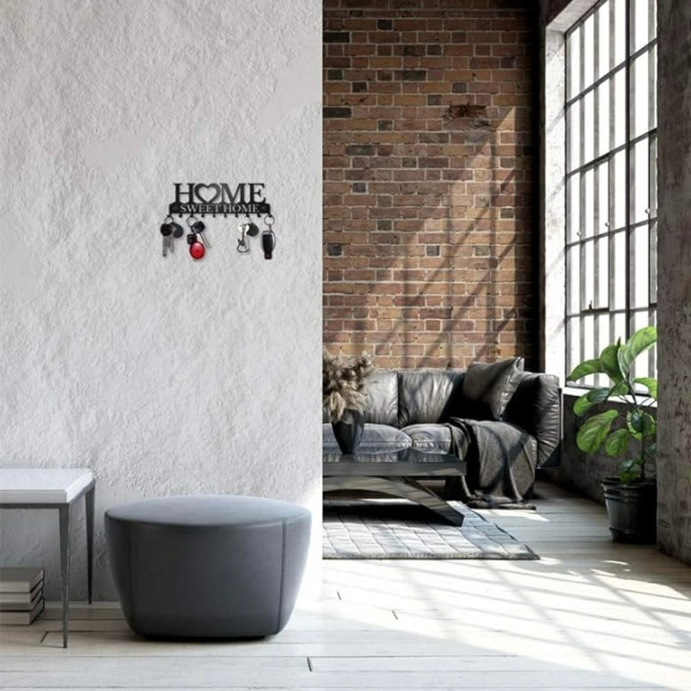 Home Sweet Home Wall-Mounted Key Hook (10 Hooks)