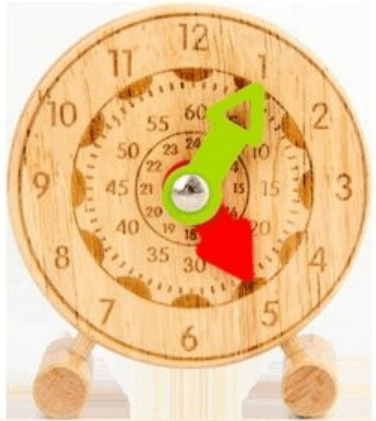 Wooden Cognitive Mini Clock