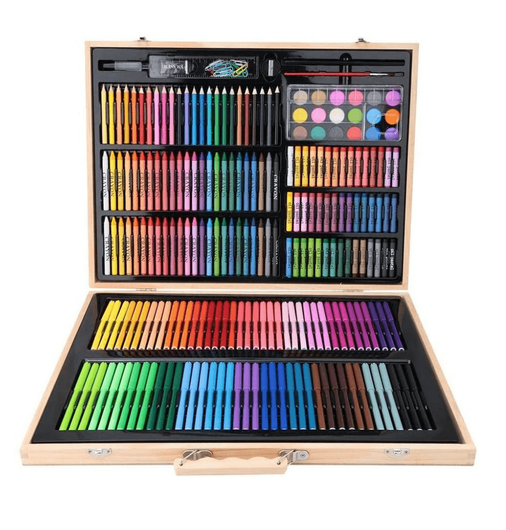 Art Set in Wooden Casing (180 pcs)