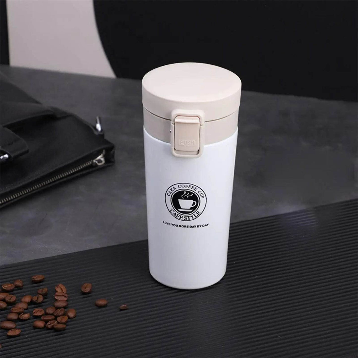 Double Wall Vacuum Insulated Travel Coffee Cup (380ml)