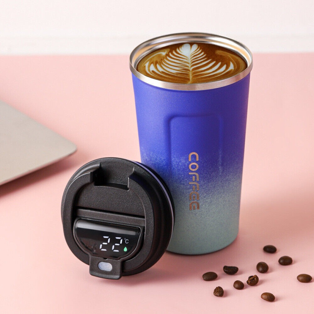 Smart Thermos Stainless Steel Coffee Cup (500ml)