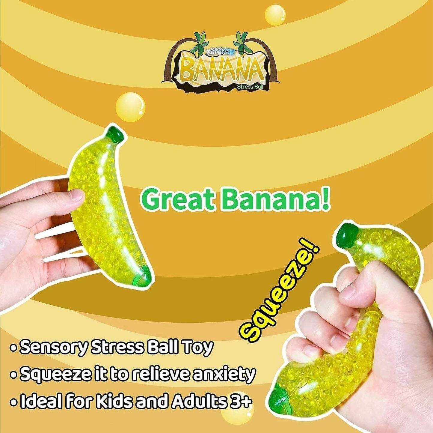 Squishy Banana Squeeze Toy (Each)