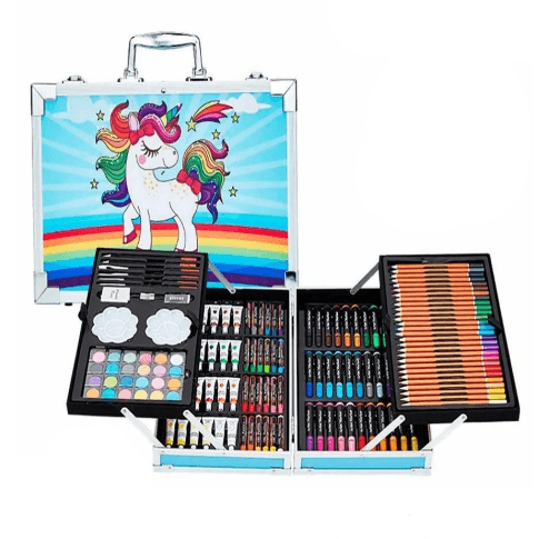 Unicorn Art Set With Aluminum Casing (145pc)