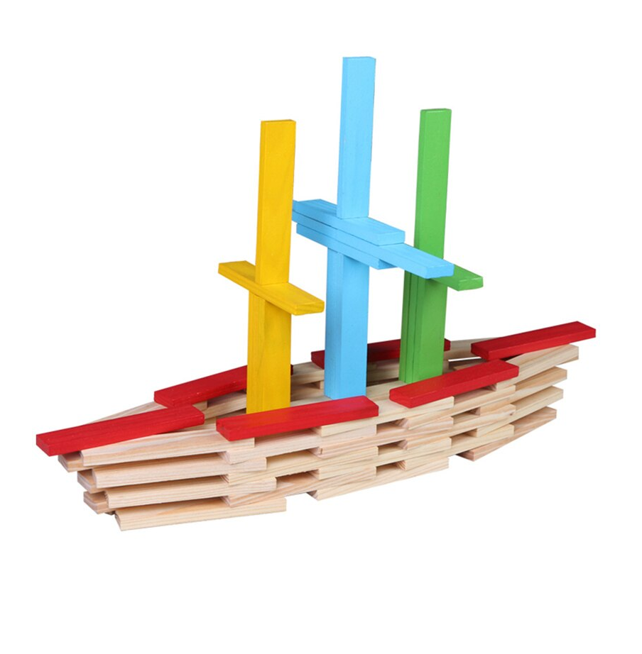 Wooden Model Building Blocks (150 pcs)