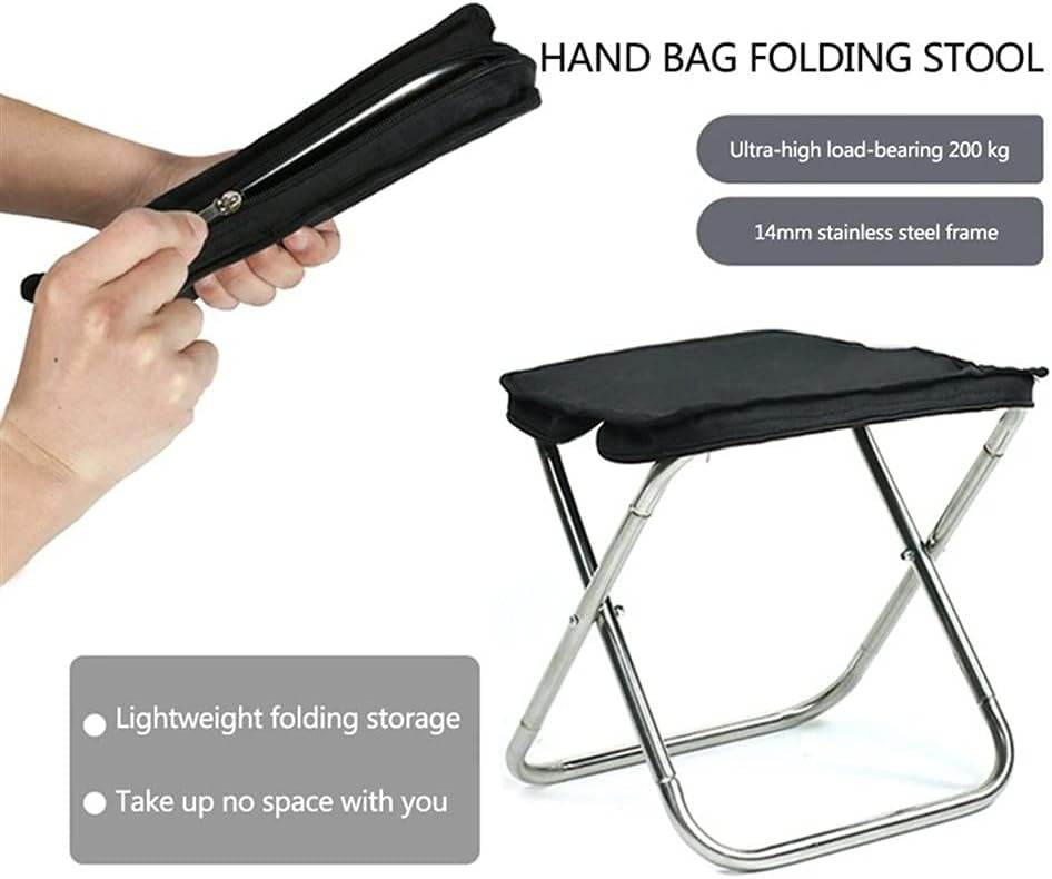 Mini Portable Folding Camping Stool In A Bag