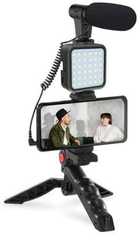 Video-Making Kit with Microphone, LED Light and Tripod