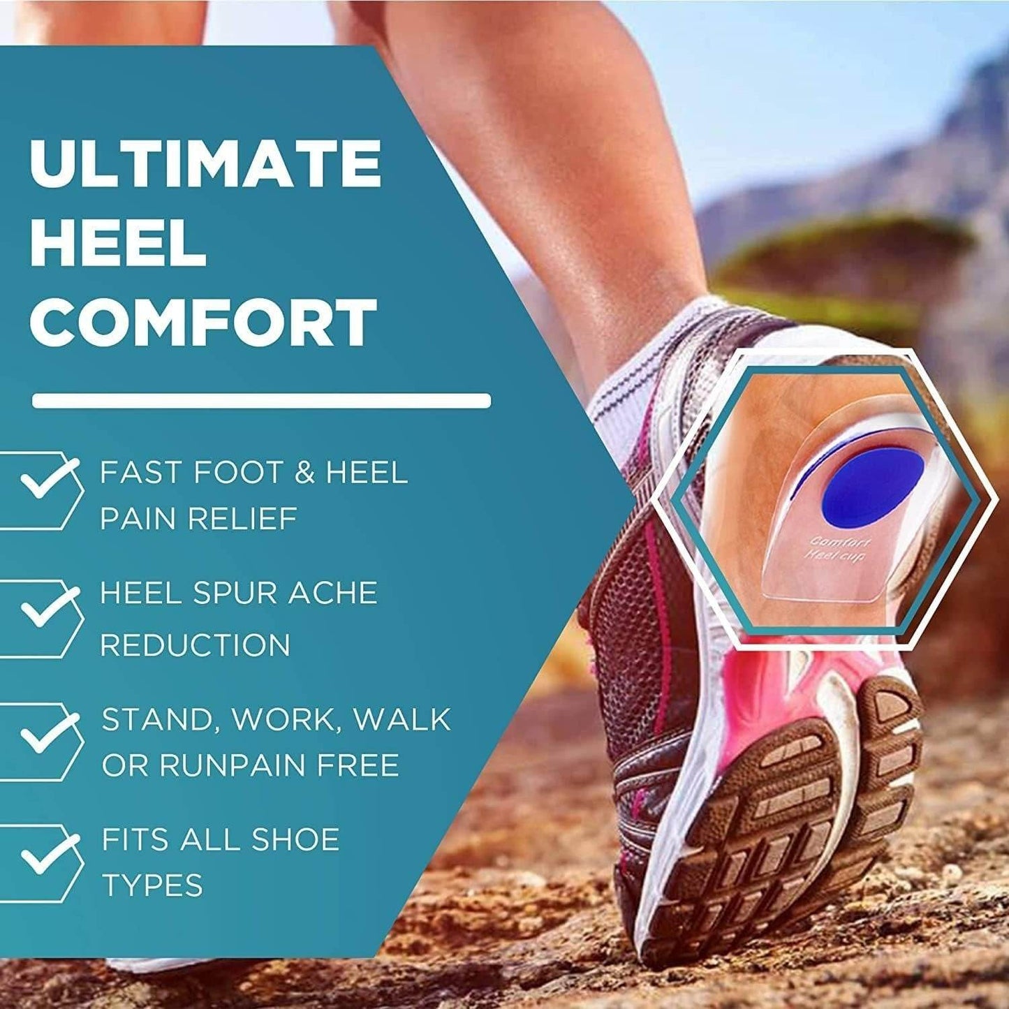 Silicone Healthy Heel Insole (2 pcs)