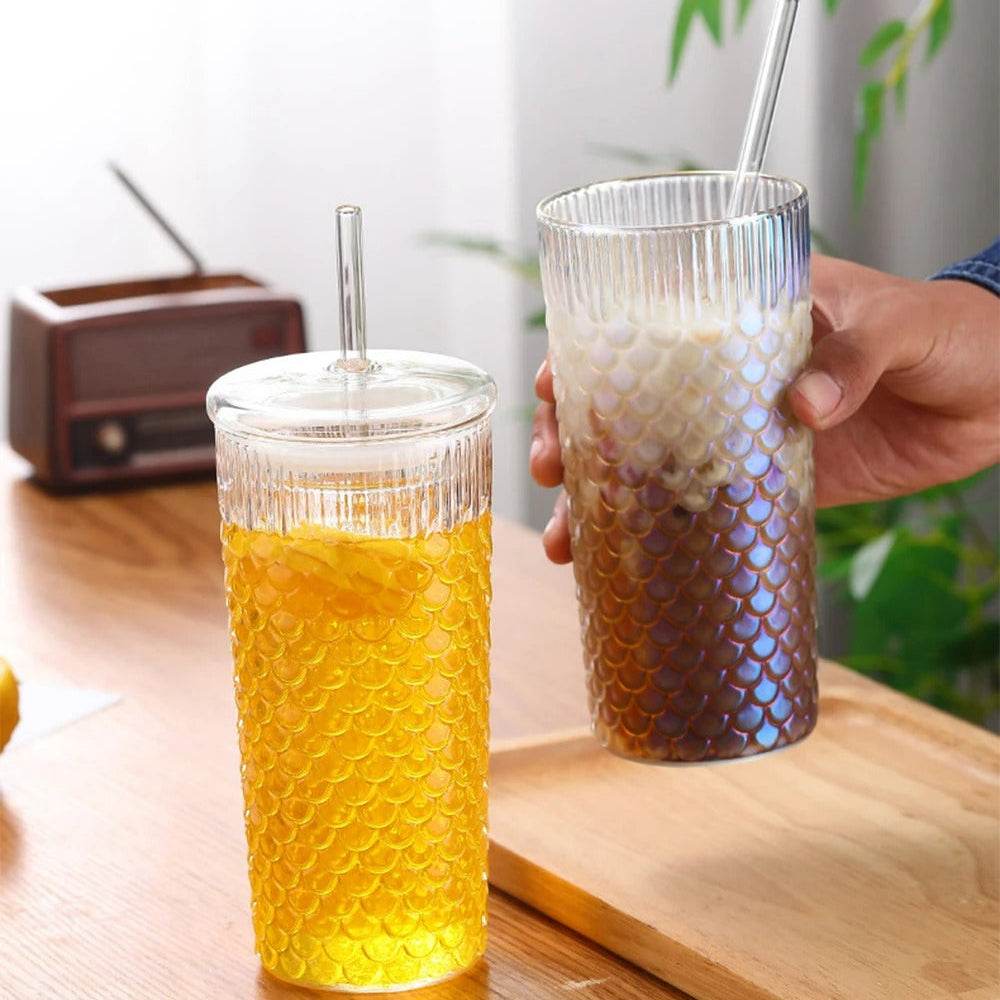 Clear Wavy Glass Tumbler (600ml)(Each)