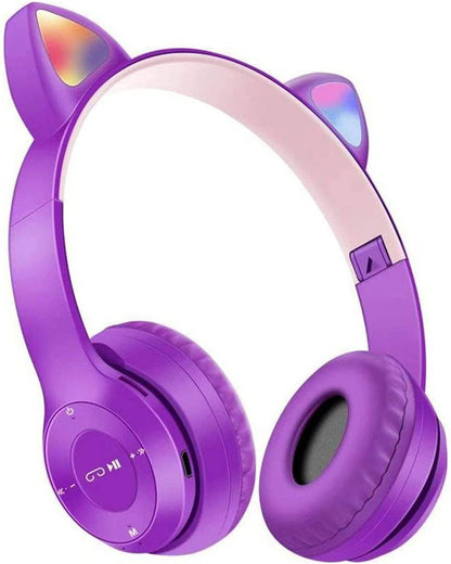 Cat Ear Wireless Rechargeable Headphones - DMC Wholesale