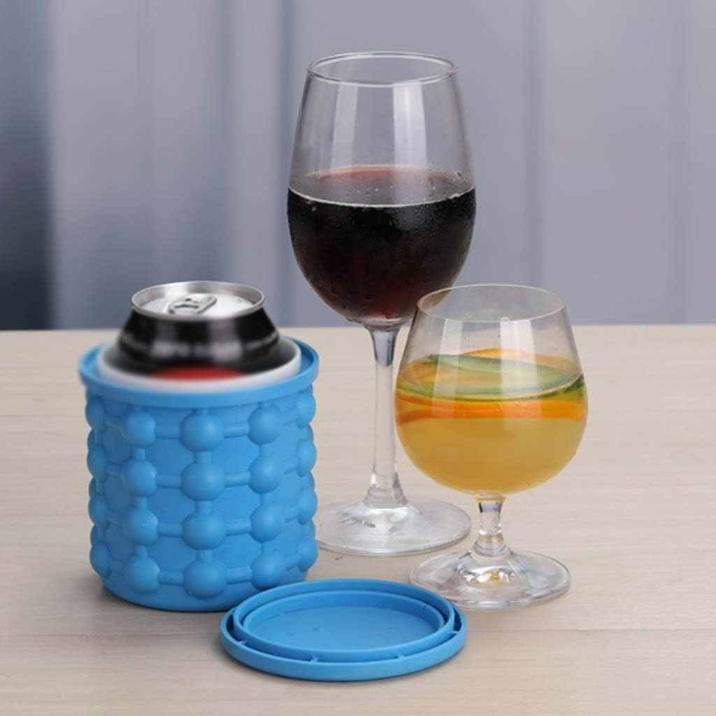 2in1 Magic Silicone Ice Cube Bucket Genie