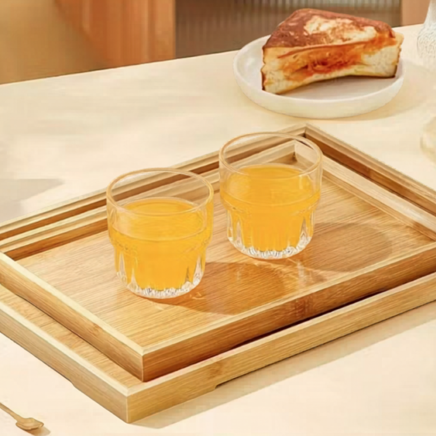 Bamboo Nesting Tray Set (5 pcs)
