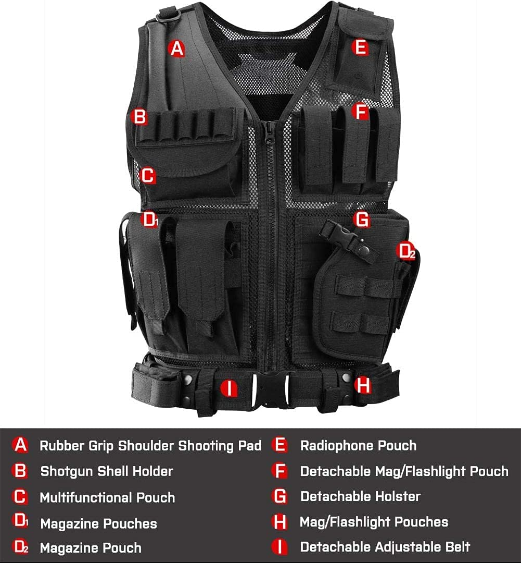 Adjustable Lightweight Tactical Vest