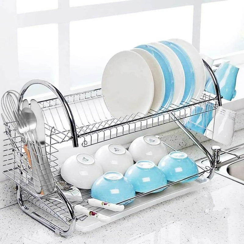 Stainless Steel Dish Drainer (2 Tier)