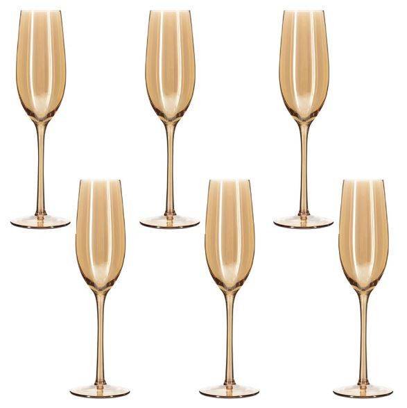 Champagne Glasses (Clear)(6 pcs)