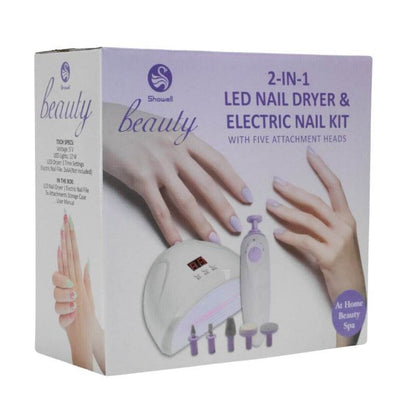 2in1 LED Nail Dryer and Electric Nail Kit - DMC Wholesale