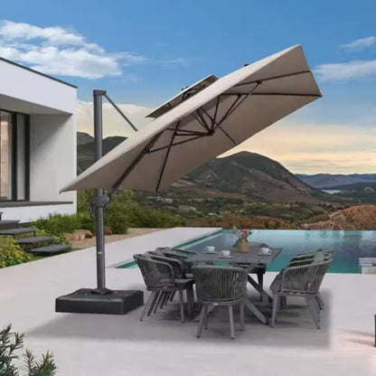 Luxury LED Patio Umbrella With Night Lighting