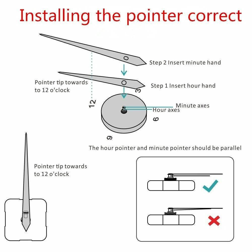DIY Modern Photo 3D Wall Clock (Gold)(80-90cm)