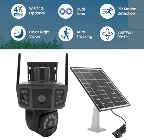4K Solar Security Cameras Outdoor (4G)